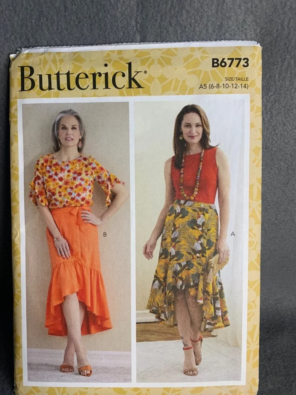 Butterick Misses Skirt Sewing Pattern Size 6 8 10 12 14 B6773 - uncut